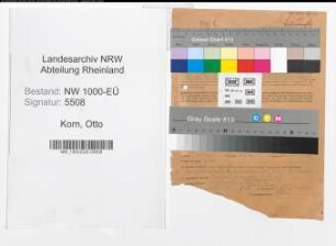 Entnazifizierung Otto Korn, geb. 31.05.1898 (Staatsarchivrat)