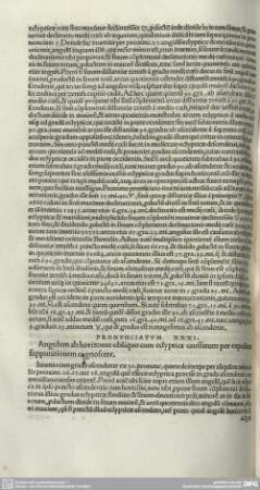PRONUNCIATUM XXXI. Angulum ab horizonte obliquo cum eclyptica caussatum per expeditam supputationem cognoscere.