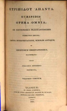 Opera omnia, 3. Hippolytus, Alcestis