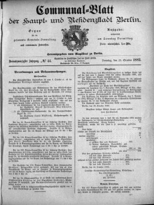 1882,44: No. 44, 29. Oktober 1882