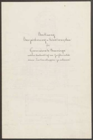 Breuninger, Jakob, Rotgerber Bau eines Trockenschuppens