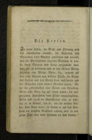 Die Perlen.
