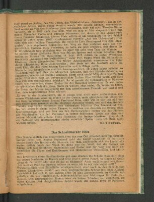 Das Schnellmarker Holz