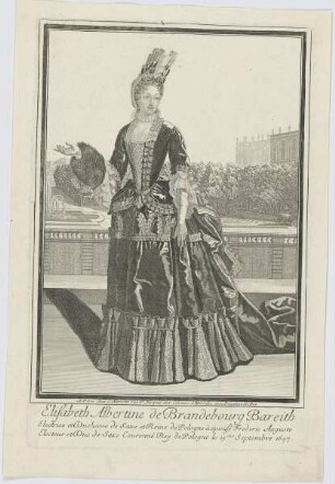 Bildnis der Ehefrau August des Starken (Elisabeth Albertine de Brandebourg Bareith)