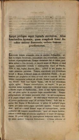 Jacobi a Voragine Legenda aurea : vulgo historia Lombardica dicta