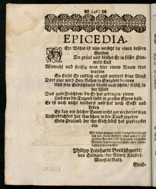 46-53, Epicedia.