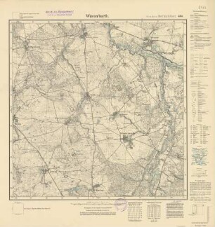 2162 (alte Nr.: 779) Wusterbarth, Meßtischblatt (4cm - Karte)