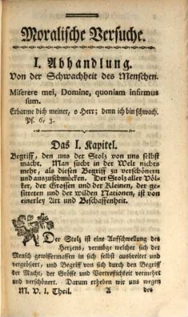 Nicols moralische Versuche, welche verschiedene Abhandlungen über mancherley wichtige Pflichten in sich halten, 1