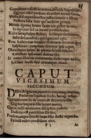 Caput Vigesimum Secundum