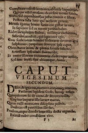 Caput Vigesimum Secundum