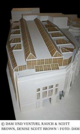 National Gallery (Erweiterung), Sainsbury Wing - Modell des Gesamtgebäudes