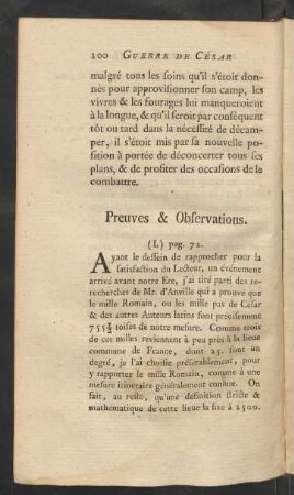 Preuves & Observations