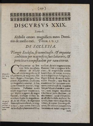Discursus XXIX. Samech.