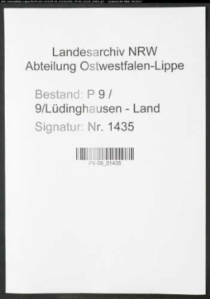 Sterberegister Standesamt Lüdinghausen-Land