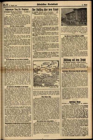 Zweite Ausgabe vom Mittwoch, den 14. August 1940.