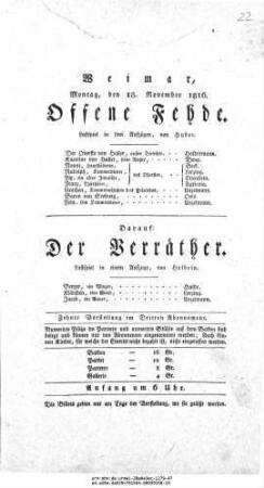 Der Verräther
