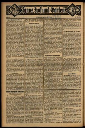 Vierte Ausgabe vom Sonntag, den 11. Oktober 1931.
