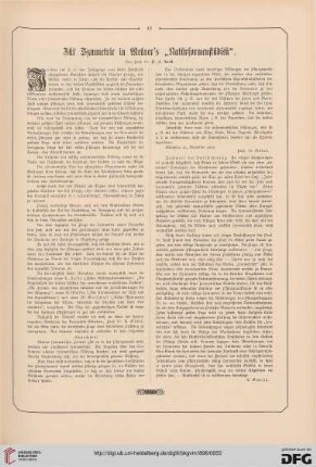 Zur Symmetrie in Meurer's "Naturformenstudien"