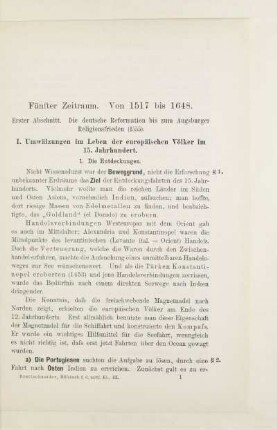 Erster Abschnitt. Die deutsche Reformation bis zum Augsburger Religionsfrieden (1555)