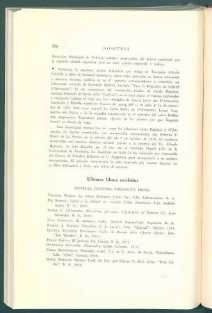 Últimos libros recibidos