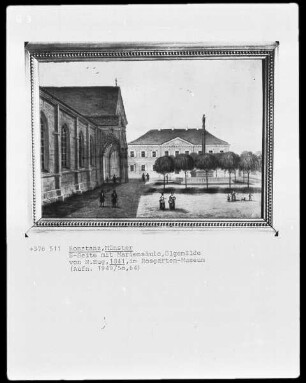 Konstanz. Münster, Südseite mit Mariensäule