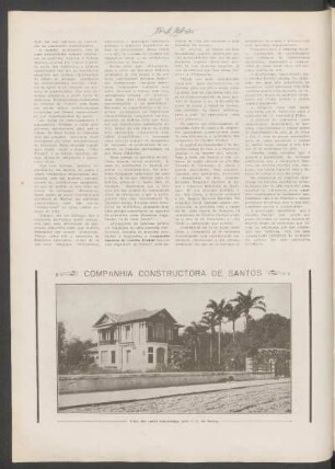 Companhia constructora de Santos - [Fotografia] : Uma das casas construidas pela C. C. de Santos