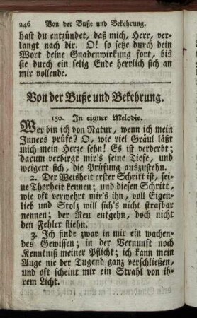 Von der Buße und Bekehrung.