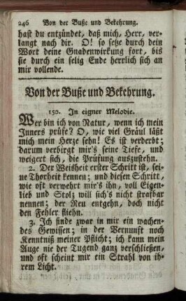Von der Buße und Bekehrung.