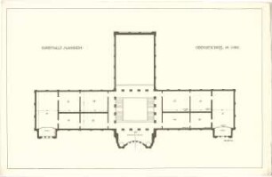 Billing, Hermann; Mannheim (Baden-Württemberg); Kunsthalle - Grundriss 1. OG