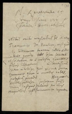 Brief von Gottfried Wilhelm Leibniz an Friedrich Lucae