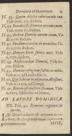 Ad Laudes Dominicae