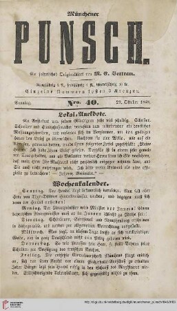 No. 40 (29. Oktober 1848)