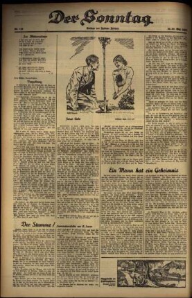Zweite Ausgabe vom Sonntag, den 23. Mai 1937.