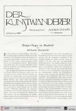 9/10: Goya-Tage in Madrid