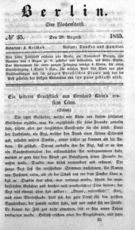 No. 35, 29. August 1835