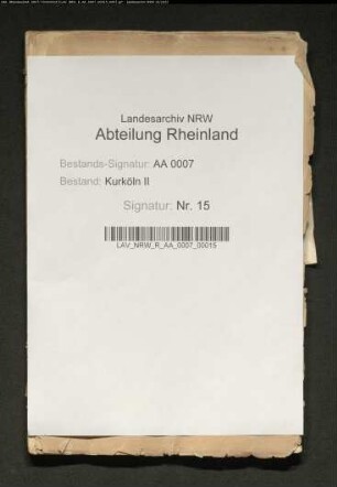 Informativprozess des päpstlichen Nuntius Fabius Chigi über die Eigenschaften Max Heinrichs und über den Zustand der Diözesen Köln und Lüttich