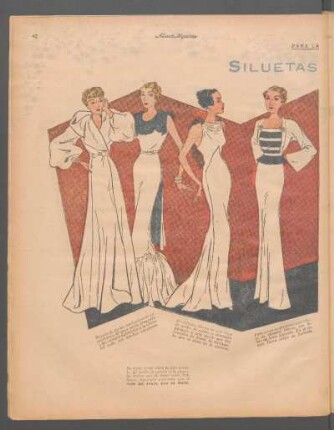 Siluetas elegantes [Dibujos] : Para la mujer