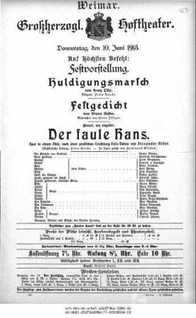 Der faule Hans