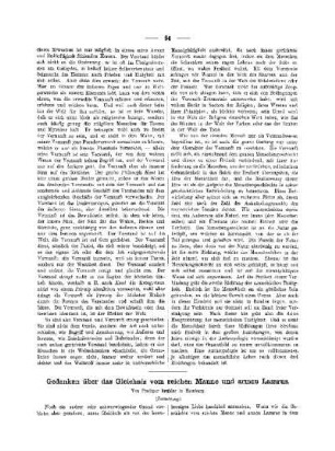 Gedanken über das Gleichnis vom reichen Manne und armen Lazarus : (Fortsetzung)