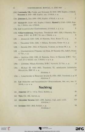 Nachtrag (Nr. 141-150)