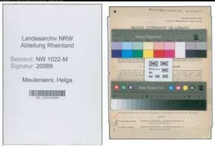 Entnazifizierung Helga Meulenaers , geb. 27.01.1917 (Kontoristin)