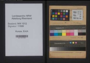 Entnazifizierung Erich Kunze , geb. 13.10.1904 (Klempner)