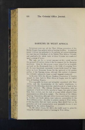 Banking in West Africa