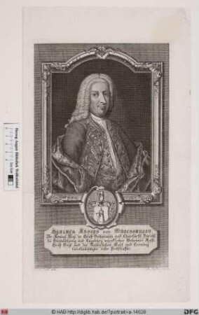 Bildnis Gerlach Adolph Frhr. von Münchhausen