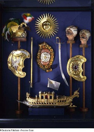 Modell des Prunkschiffes Bucentauro, 1719 (Rüstkammer Dresden)