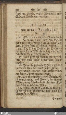 [Am neuen Jahrstage]