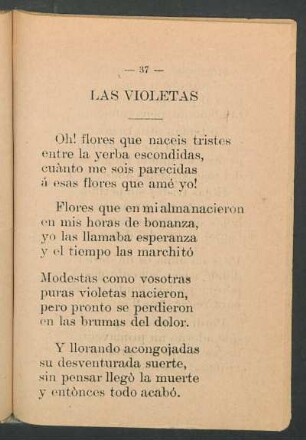 Las violetas