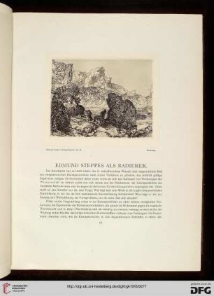 Edmund Steppes als Radierer