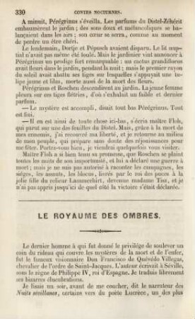 Le royaume des ombres