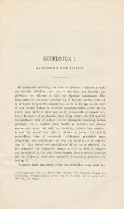 Hoofdstuk I. Algemeen overzicht